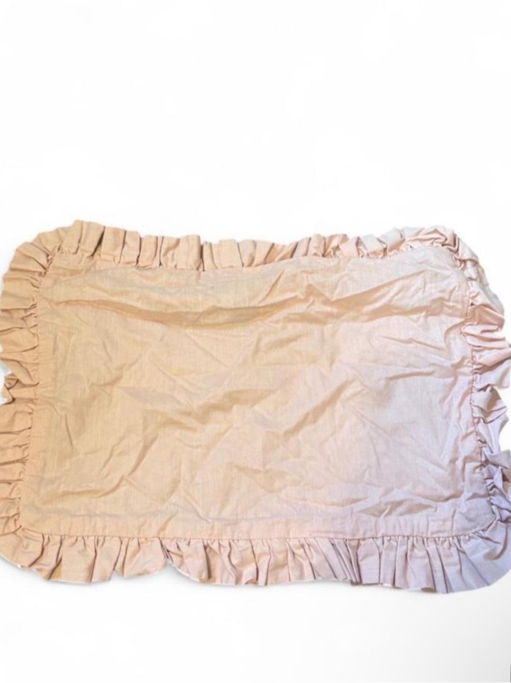 Betsey Johnson Ruffled Pillow Sham in Light Pink